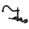 Kingston Brass KS1025PKL Wall Mount Roman Tub Faucet, Oil Rubbed Bronze KS1025PKL - alternate 1